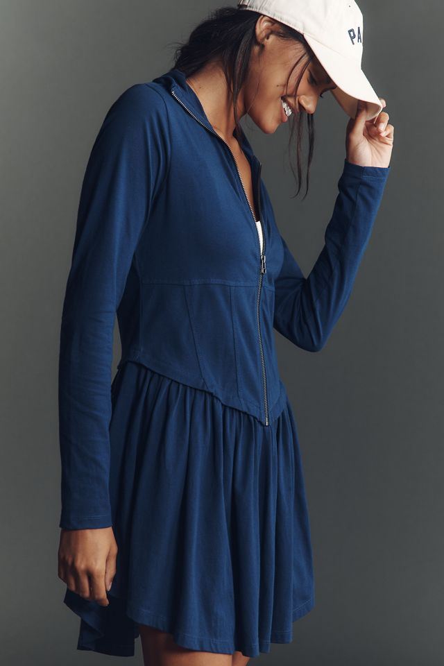 Daily Practice Taylor Long-Sleeve Zip-Front Mini Dress #3