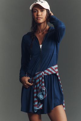 Daily Practice Taylor Long-Sleeve Zip-Front Mini Dress