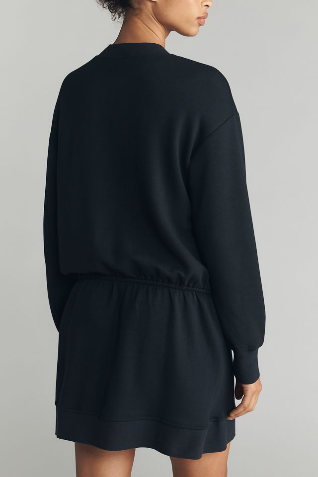 drop waist sweatshirt dress The Shirt by Rochelle Behrens Black Drop Waist Shirt Dress | Black main image 1