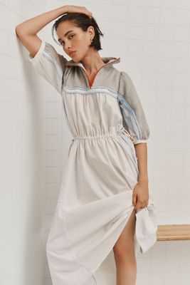 Daily Practice Amplitude Drawstring Midi Dress