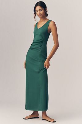 chinese dress ladies Layalina Dark Green Maxi Dress With Long Sleeves main image 0