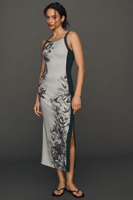 Daily Practice Open Back Column Midi Dress