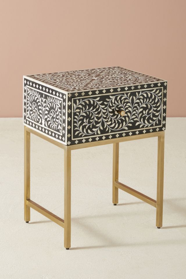 Scroll Vine Inlay Nightstand #2