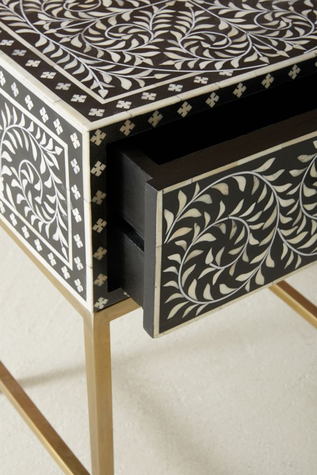 Scroll Vine Inlay Nightstand #3