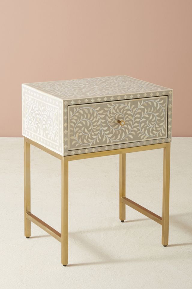 Scroll Vine Inlay Nightstand #2