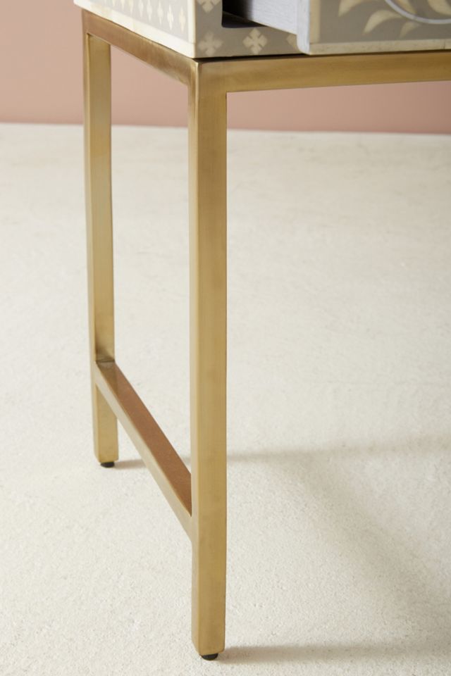 Scroll Vine Inlay Nightstand #4