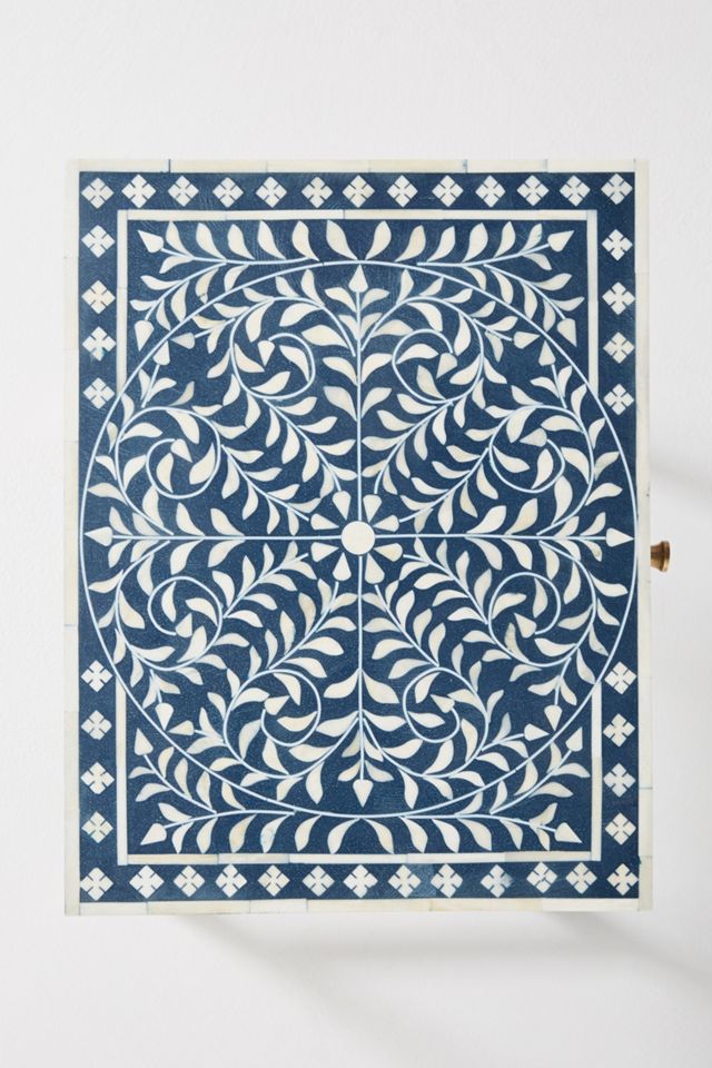 Scroll Vine Inlay Nightstand #3