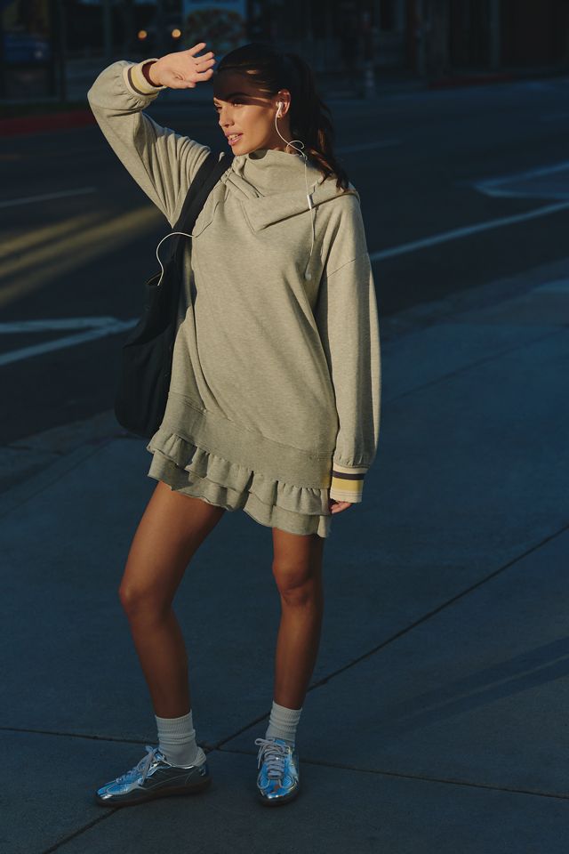 Daily Practice Long-Sleeve Ruffled Mini Dress #2