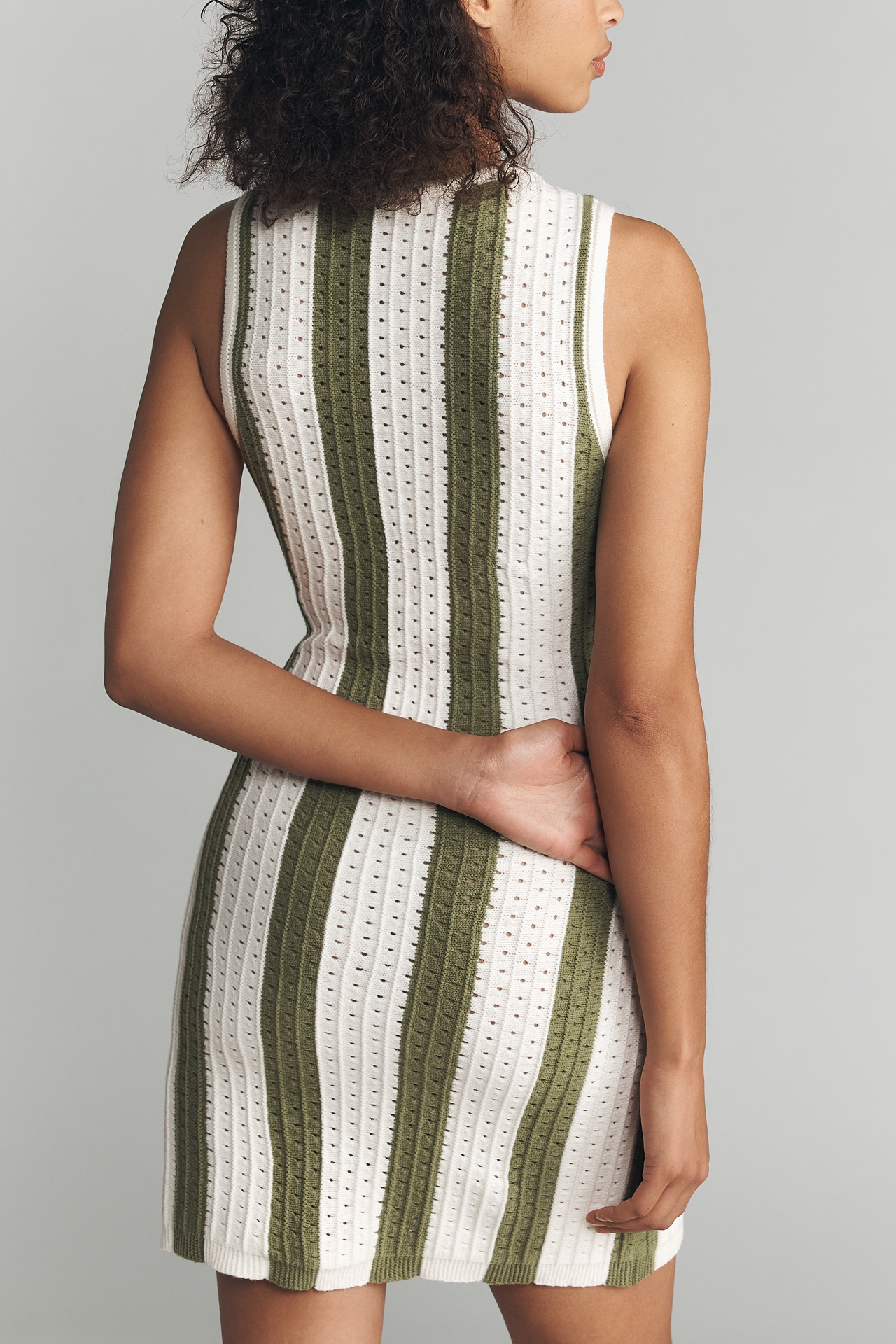 Daily Practice Striped Knit Mini Dress