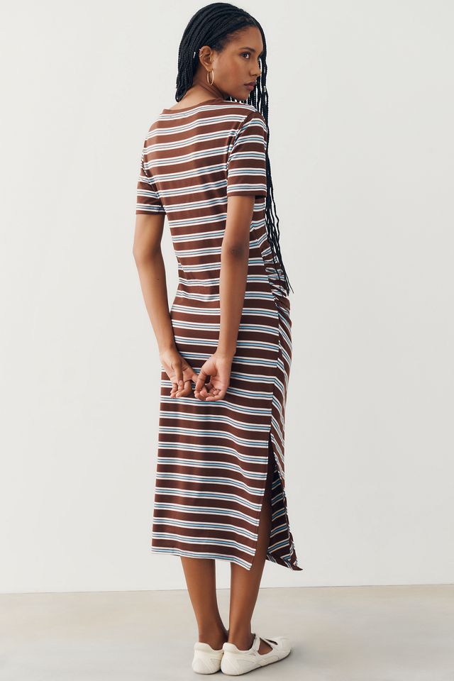 Daily Practice Striped Tee Midi Dress #2