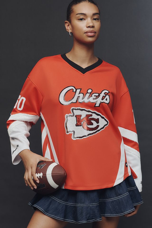 The Wild Collective x Anthropologie NFL Long-Sleeve Sequin Jersey #3