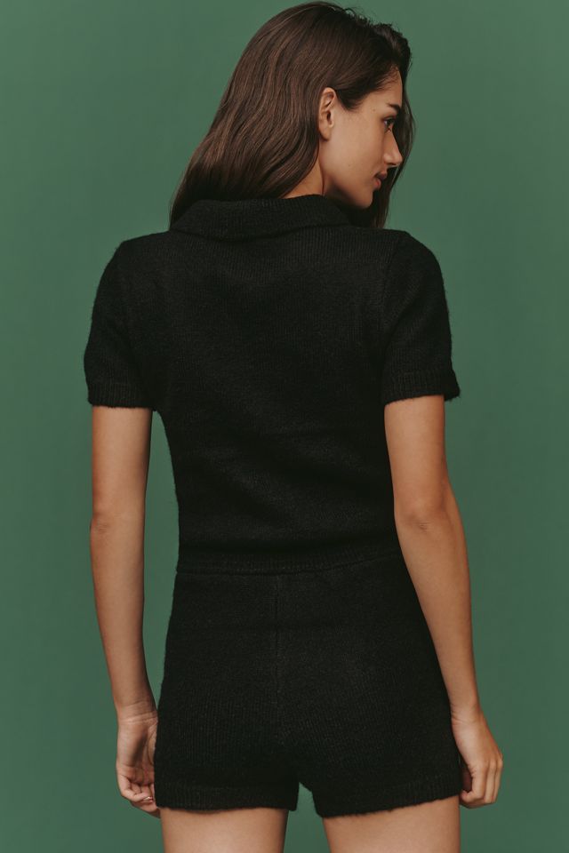 English Factory Short-Sleeve Knit Romper #3