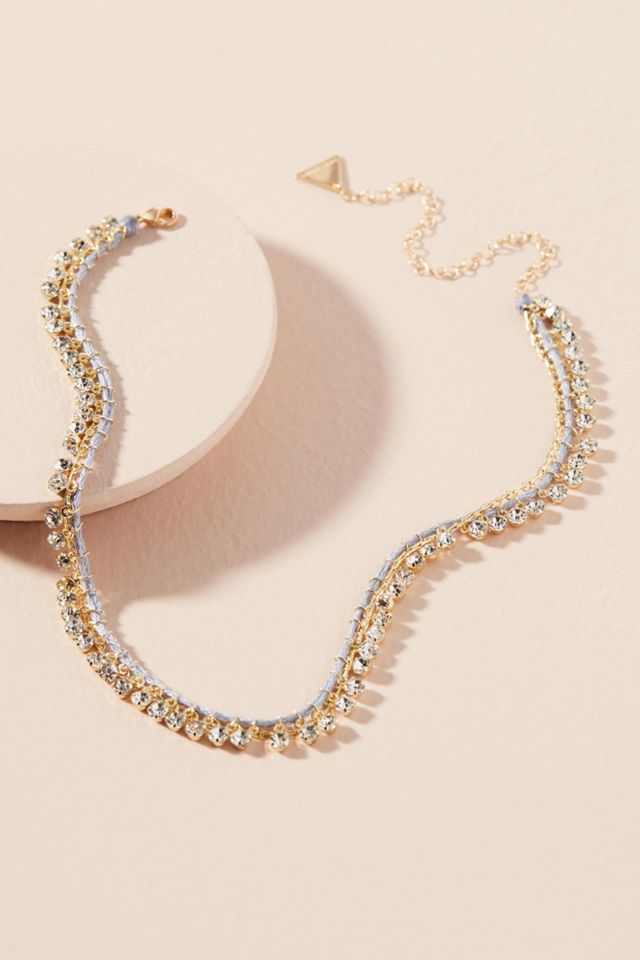 Rhinestone Choker Necklace #1