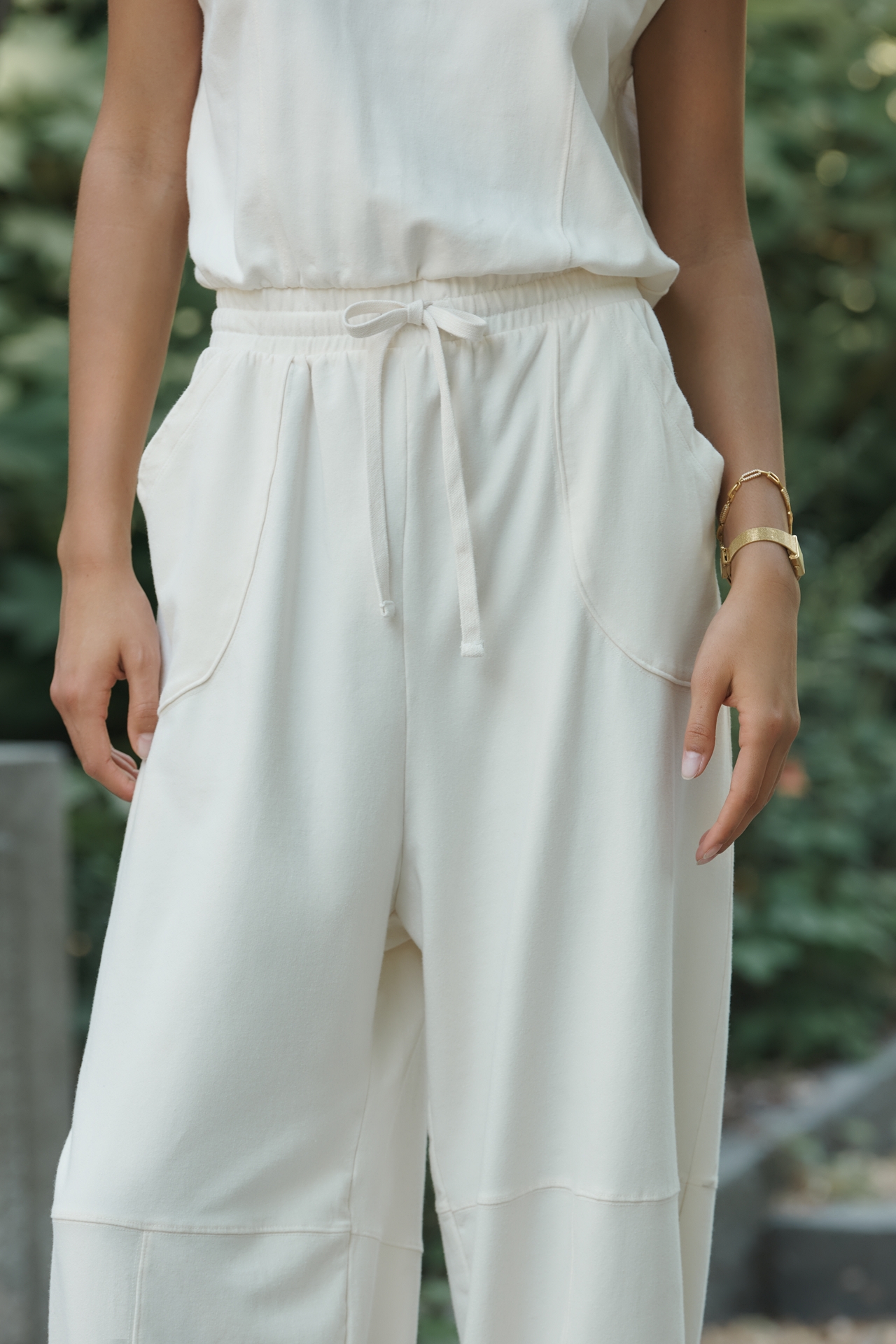 Daily Practice Short Sleeve Knit Jumpsuit