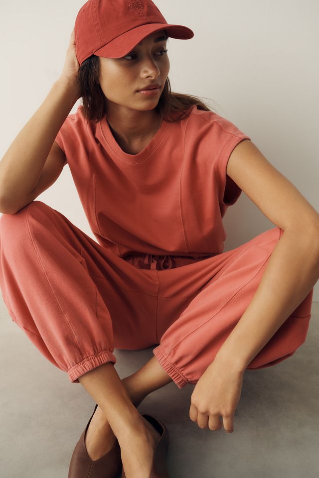Daily Practice Short Sleeve Knit Jumpsuit #1