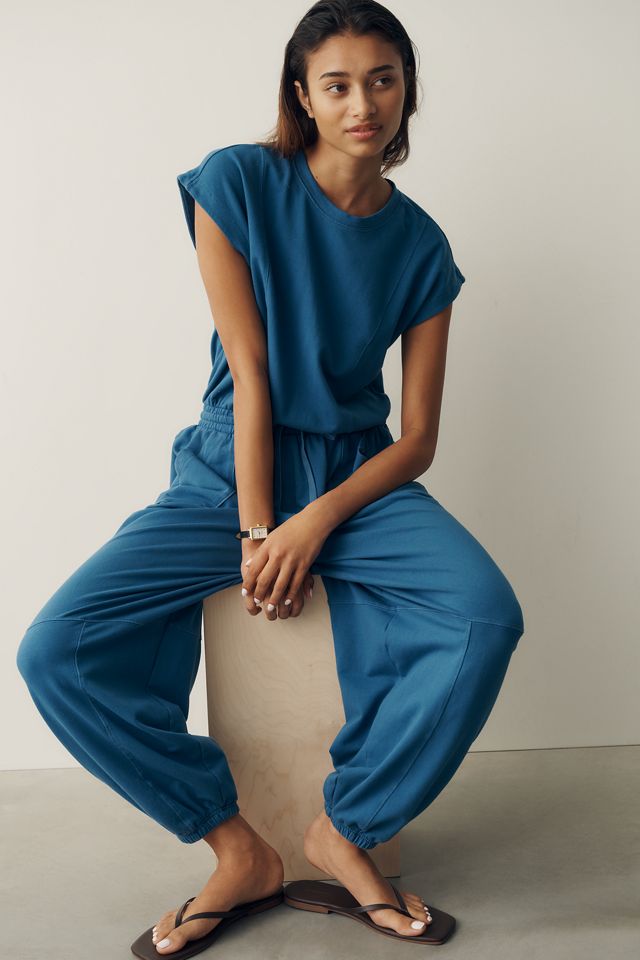 Daily Practice Short Sleeve Knit Jumpsuit #1