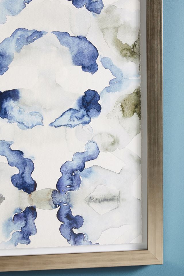 Watercolor Ikat Wall Art #1