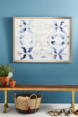 Watercolor Ikat Wall Art