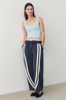 Araminta James 100% Cotton Barrel Track Pants
