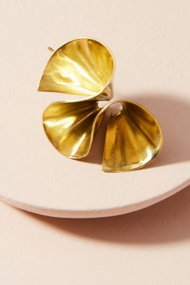 Ruffle Wave Earrings #1