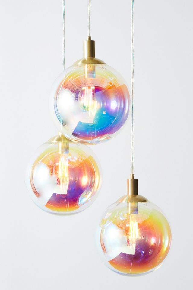 Chroma Bubble Pendant Trio #1