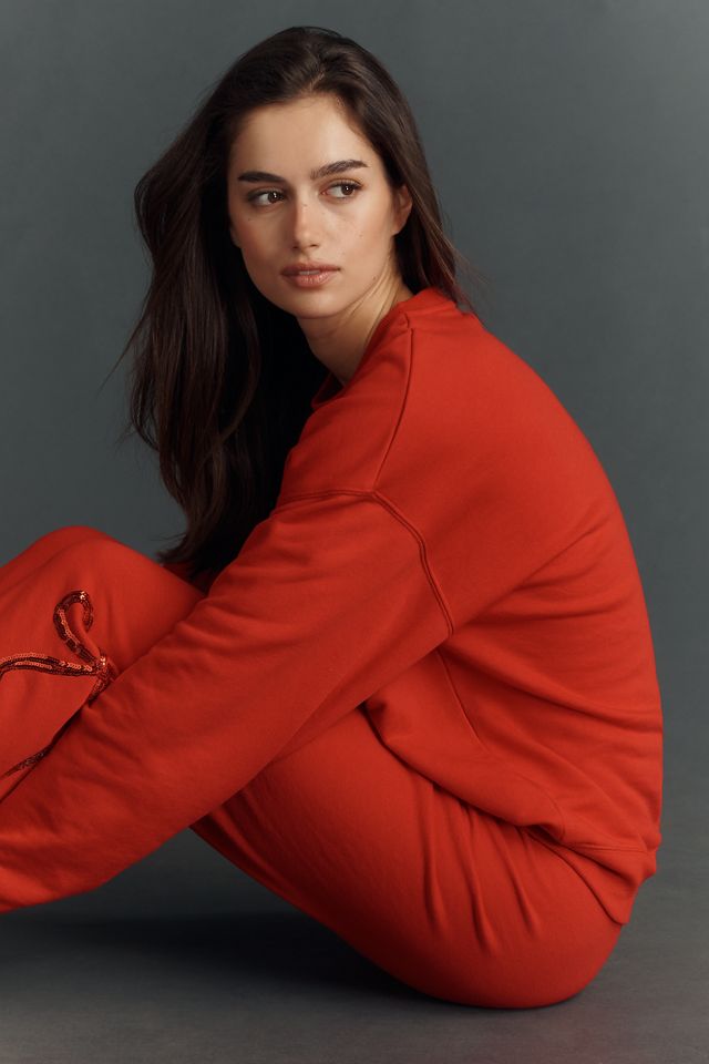 Beach Riot x Anthropologie Nash Sequin Bow Sweatpants #3