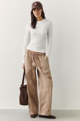 Daily Practice 100% Cotton Pull-On Cargo Pants