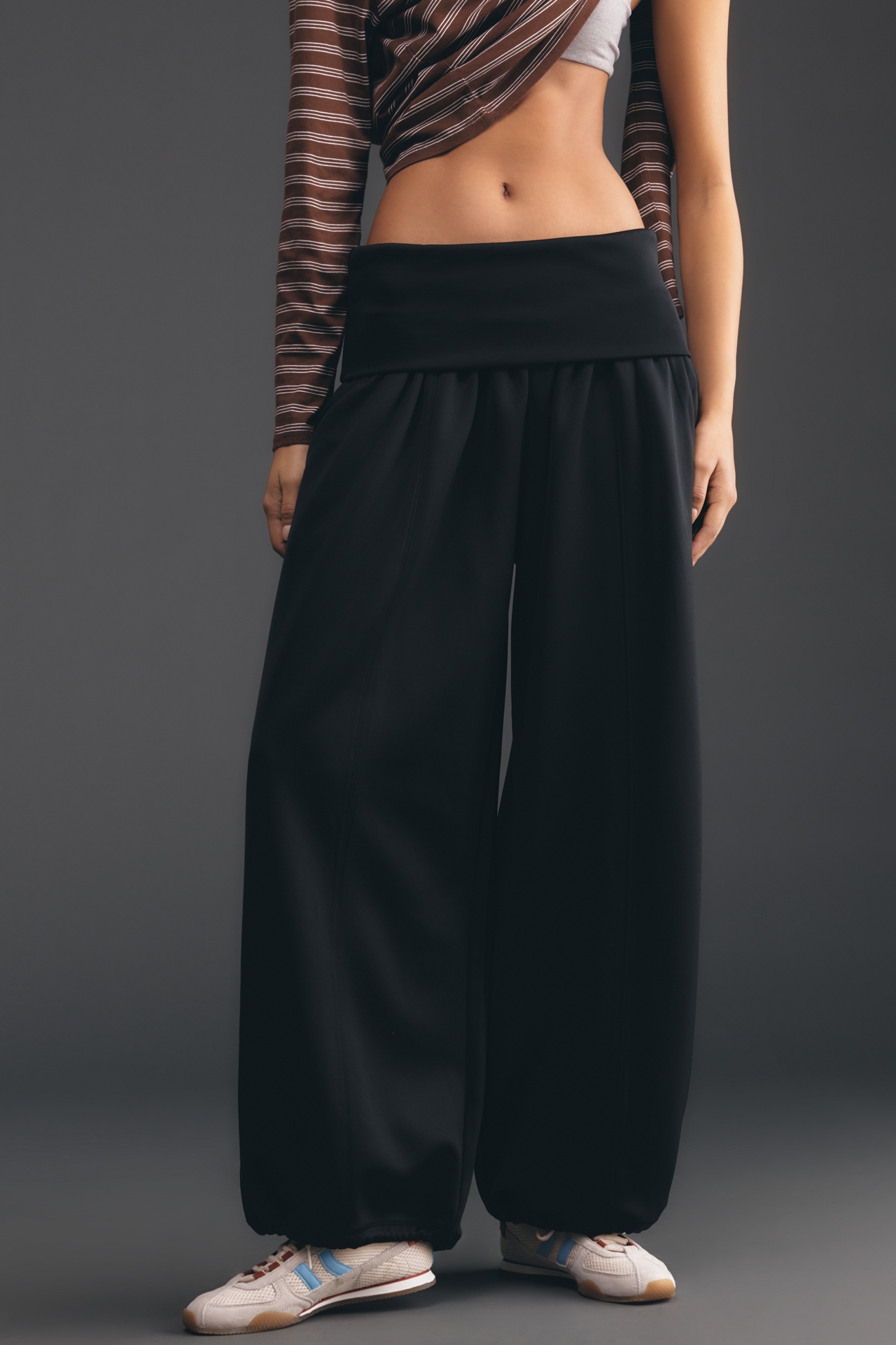 Daily Practice Foldover Balloon Pants Willow