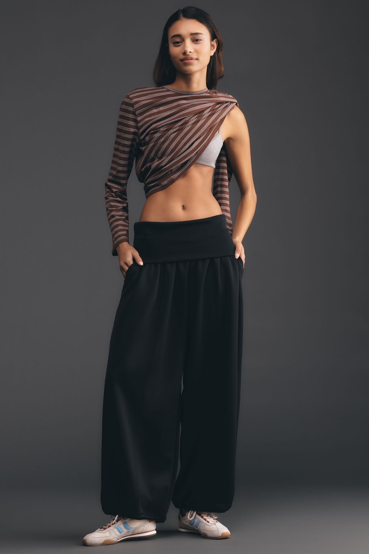 Daily Practice Foldover Balloon Pants Willow