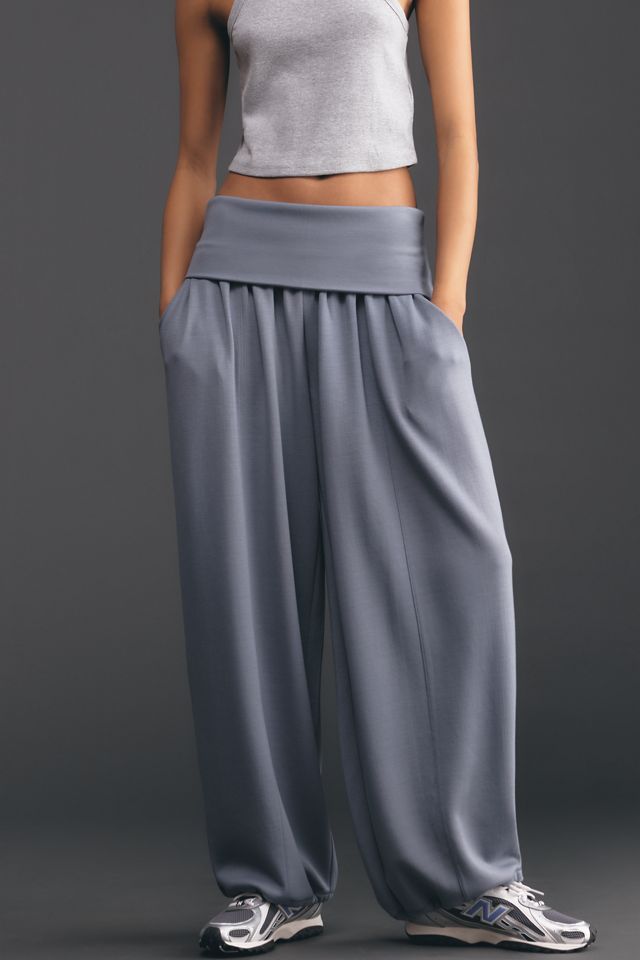 Daily Practice Foldover Balloon Pants in Willow #5