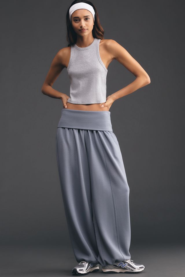 Daily Practice Foldover Balloon Pants in Willow #2