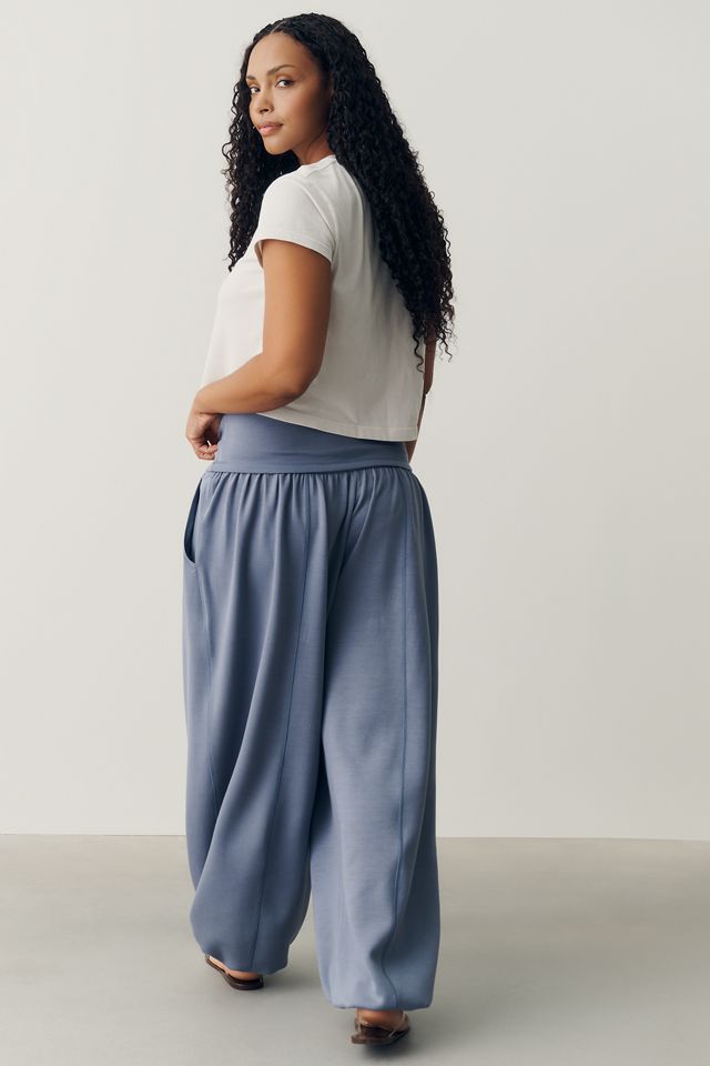 Daily Practice Foldover Balloon Pants in Willow #7