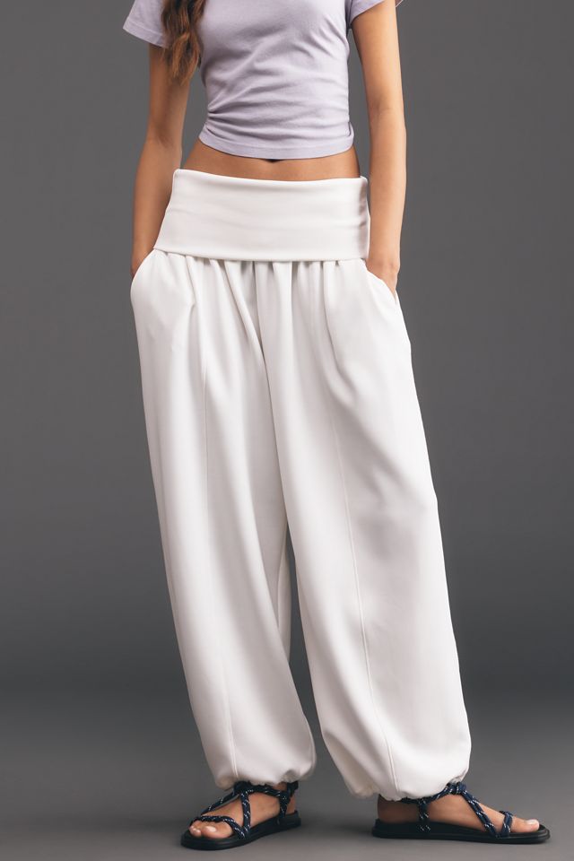 Daily Practice Foldover Balloon Pants in Willow #3