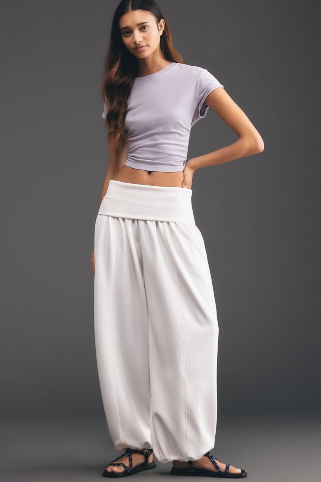Daily Practice Foldover Balloon Pants in Willow #2
