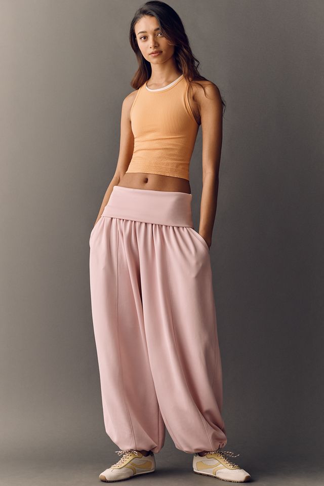 Daily Practice Foldover Balloon Pants in Willow #2