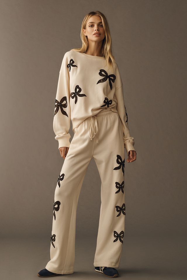 LoveShackFancy Elma Sweatpants #1