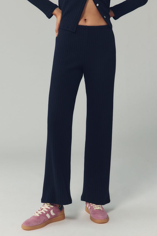 DONNI. Ribbed Crop Sweater Pants #1