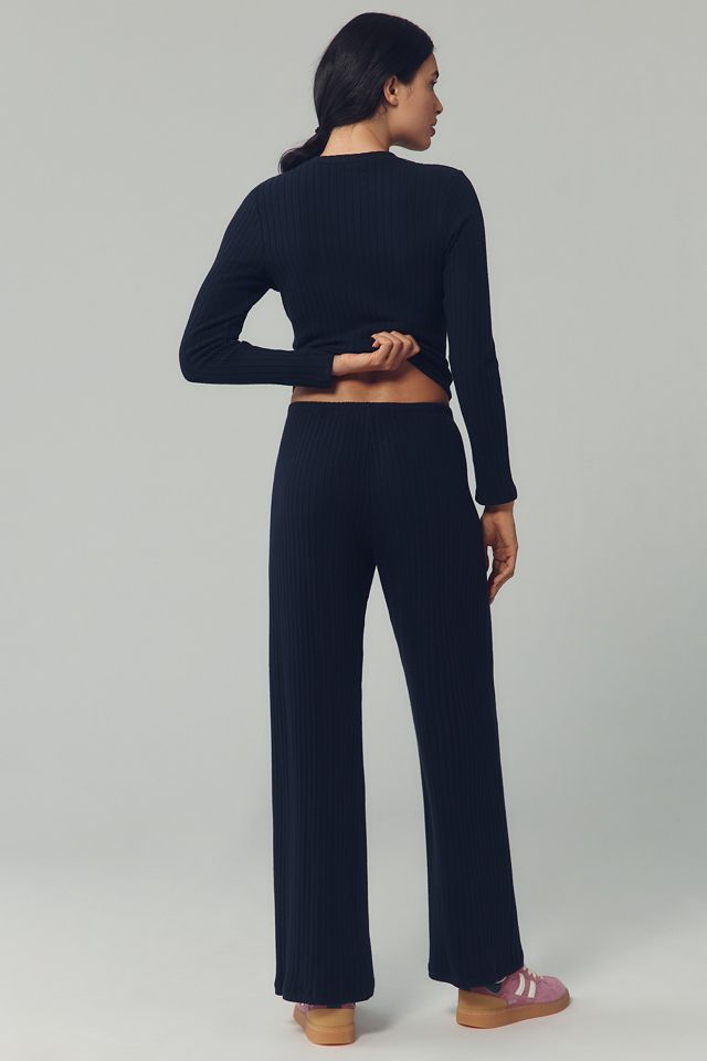 DONNI. Ribbed Crop Sweater Pants #2