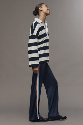 The Upside X Anthropologie Side-stripe Pants In Blue