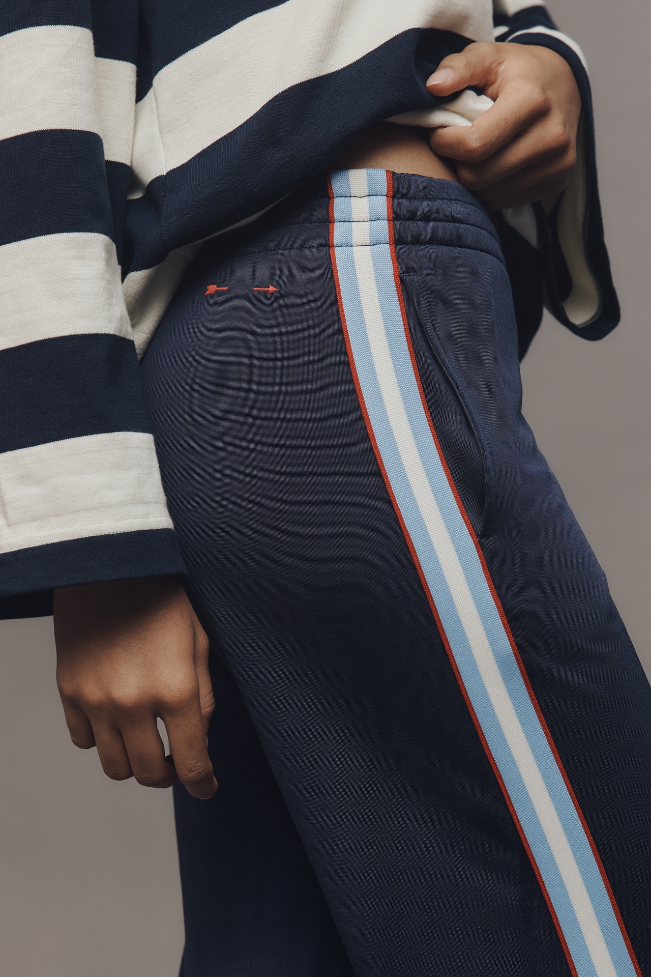 The Upside x Anthropologie Side-Stripe Pants