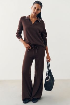 The Upside Coco Amelie Knit Wide-Leg Pants
