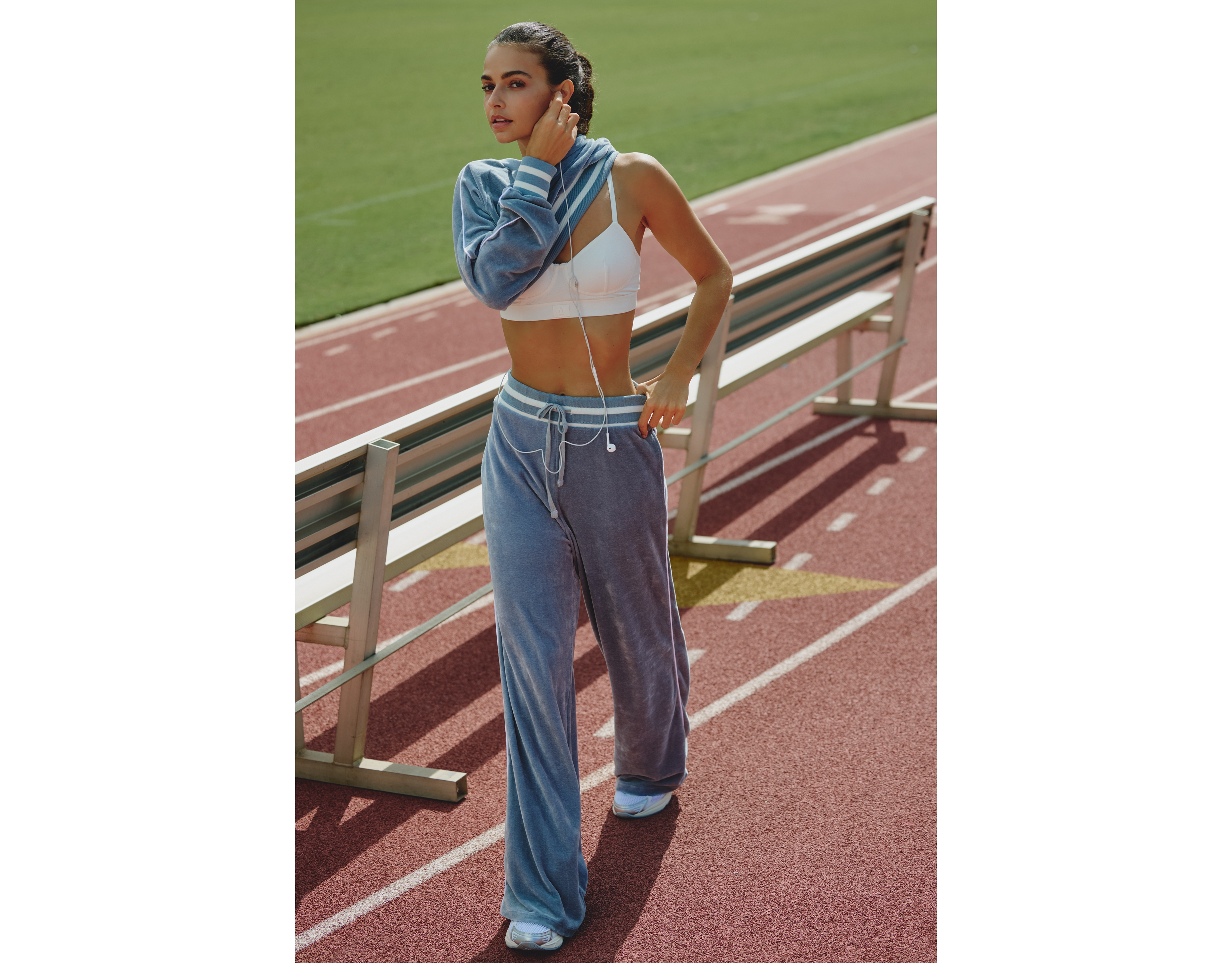 Sundry Velour Track Pants