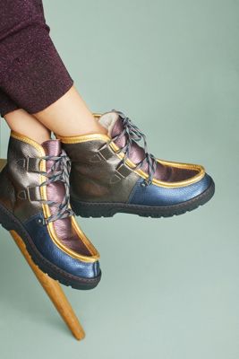 Penelope Chilvers Metallic Patchwork Boots