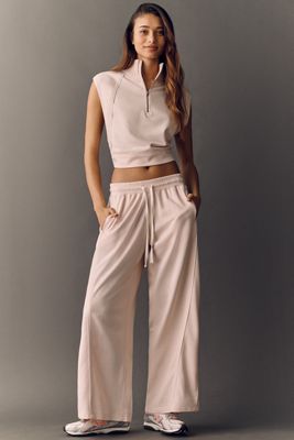 Daily Practice Piped Wide-Leg Pants