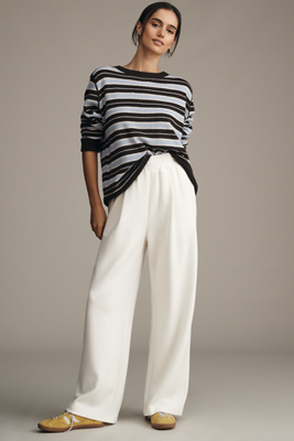 Varley Extra-wide-leg Pull-on Pants In White