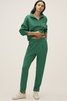 Anthropologie Varley The Rolled Cuff Pants In Green