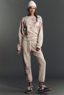 Electric & Rose Classic Jogger Sweatpants In White