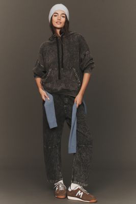 Electric & Rose Crop Barrel Sweatpants