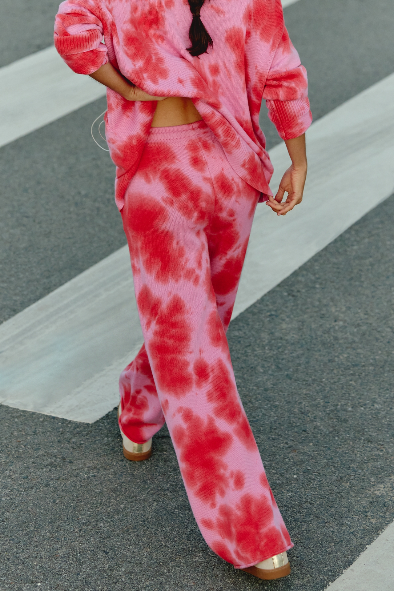 Electric & Rose Wool Cotton Knit Pants