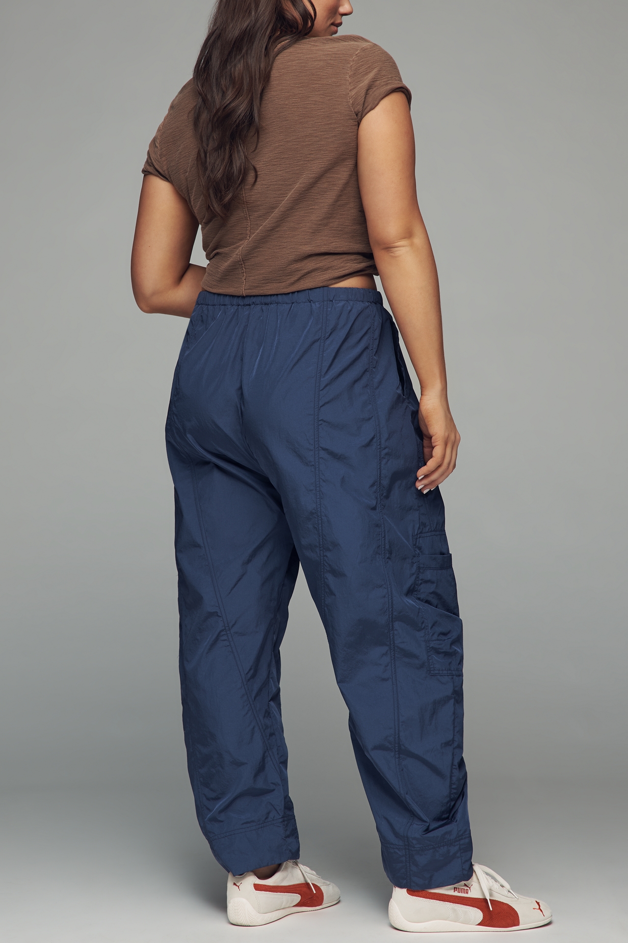 Daily Practice Tapered Drawstring Parachute Pants